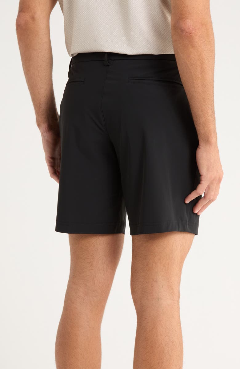 Callaway 8-Inch Flat Front Golf Shorts, Alternate, color, Caviar