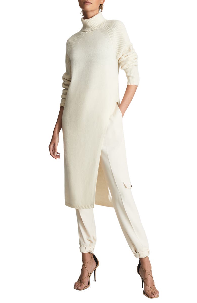 Reiss Elle Turtleneck Wool & Cashmere Sweater Dress, Main, color, 