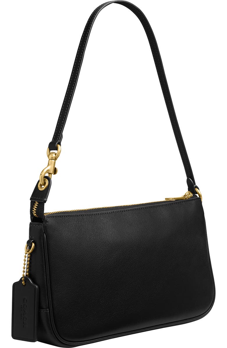 COACH Plaza Natural Grain Leather Shoulder Bag, Alternate, color,