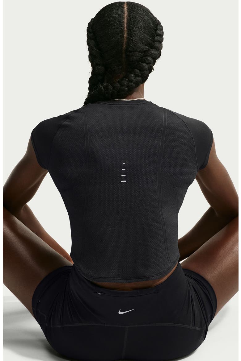 Swift Dri-FIT Seamless Performance T-Shirt, Alternate, color, 010 BLACK/ RFLSLV
