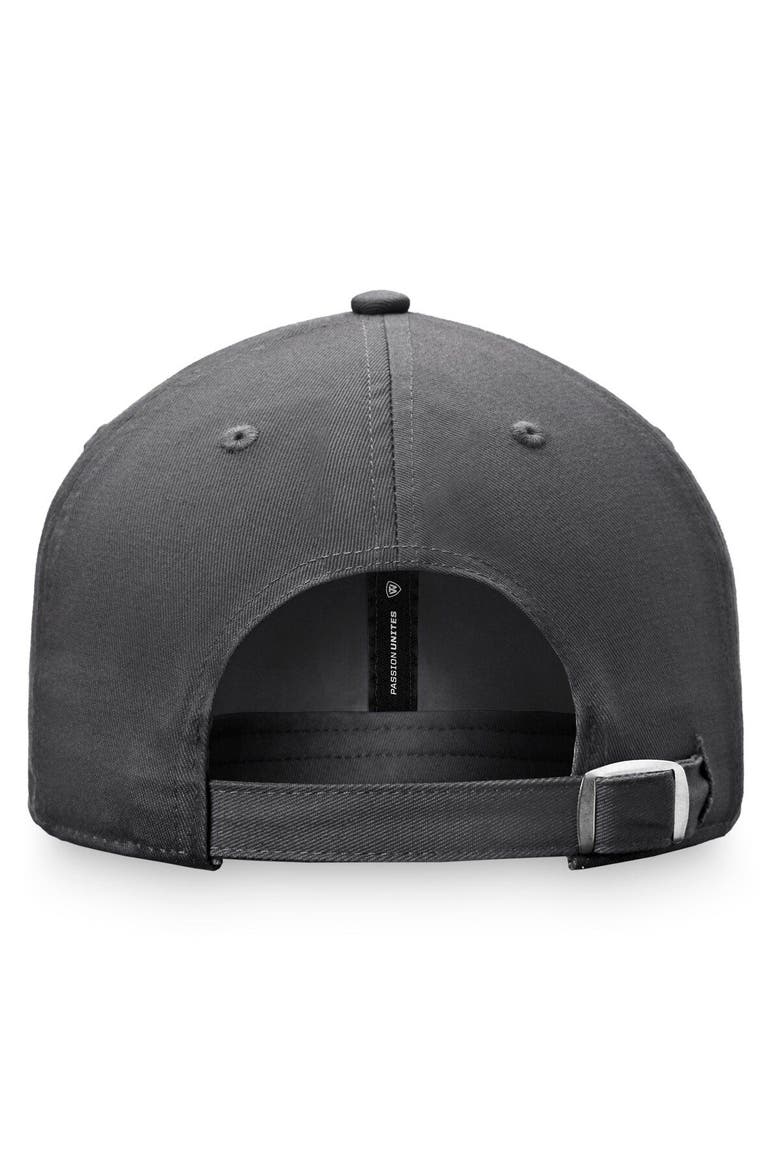 Men's Top of the World Charcoal Mississippi State Bulldogs Slice Adjustable Hat, Alternate, color, Charcoal