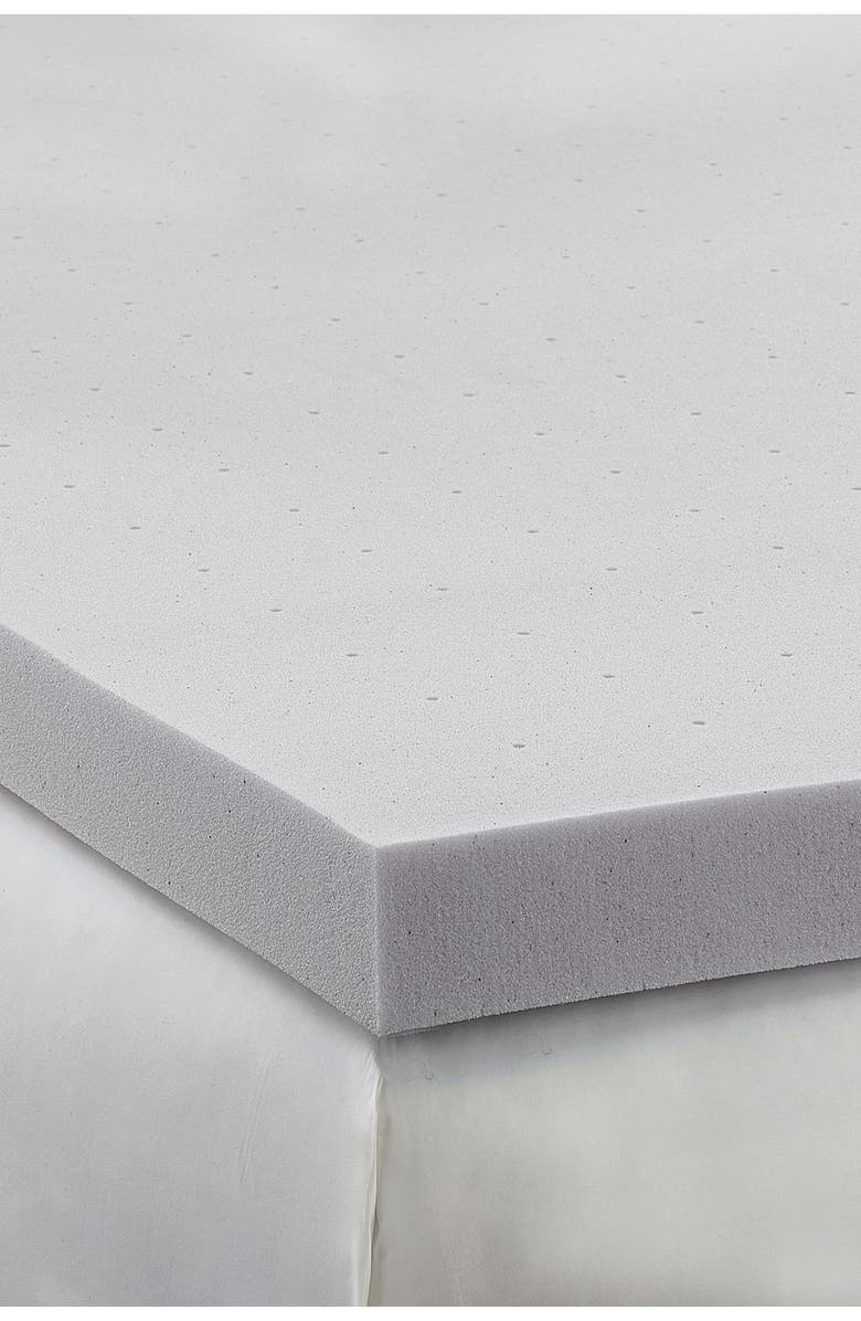 RIO HOME Hotel Laundry(R) Hypoallergenic Charcoal 2.5" Memory Foam Twin XL Mattress Topper, Main, color,