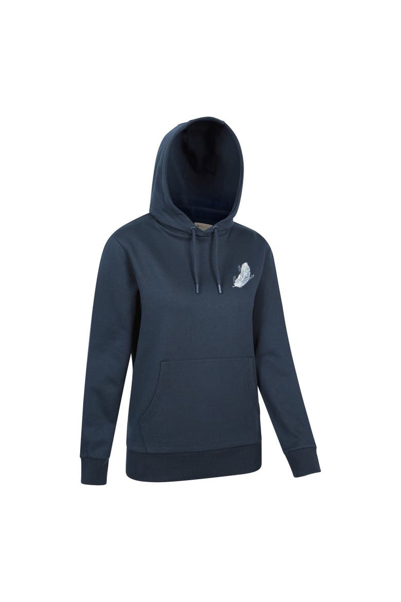 Floating Feather Hoodie, Alternate, color, Navy