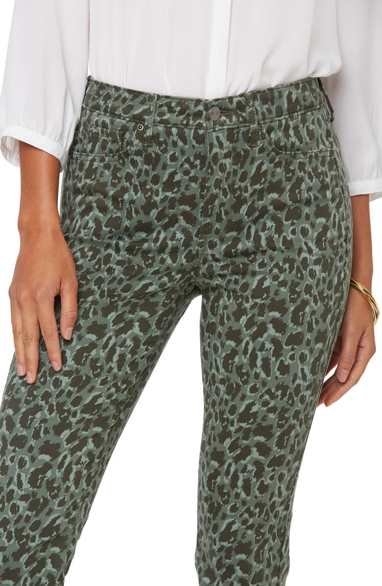 NYDJ Animal Print High Waist Slim Bootcut Jeans, Alternate, color,