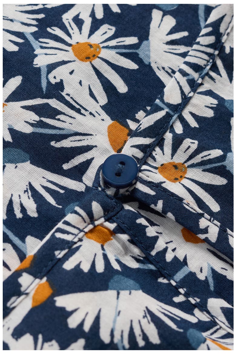 Garden Gate Daisy Print Organic Cotton Voile Top, Alternate, color, SCATTER DAISY MARITIME