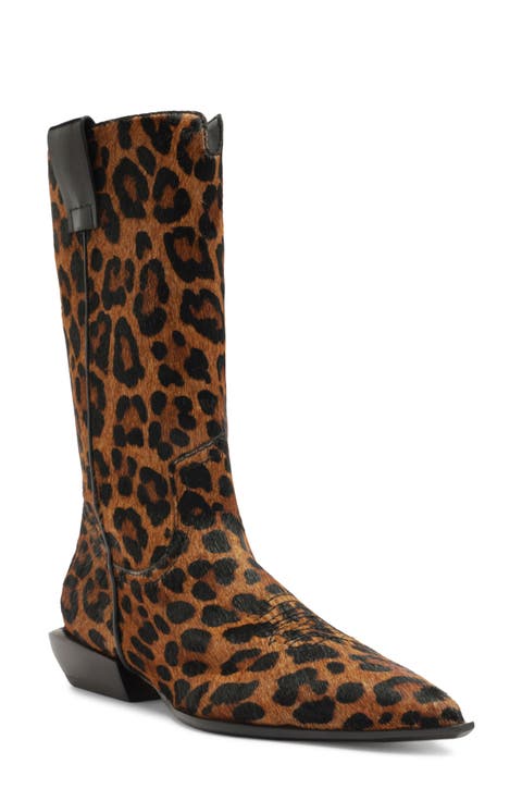 Ashley Genuine Calf Hair Western Boot (Women)