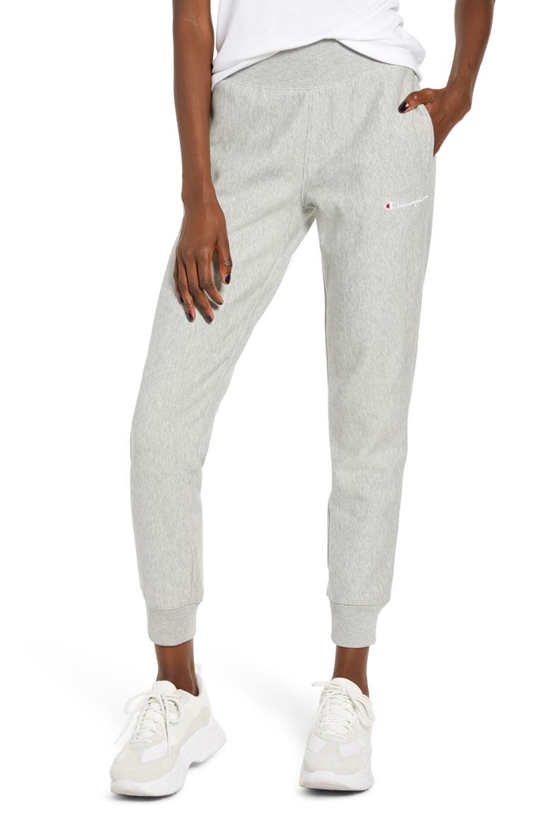 Chainstitch Logo Reverse Weave® Jogger Sweatpants, Main, color, OXFORD GREY
