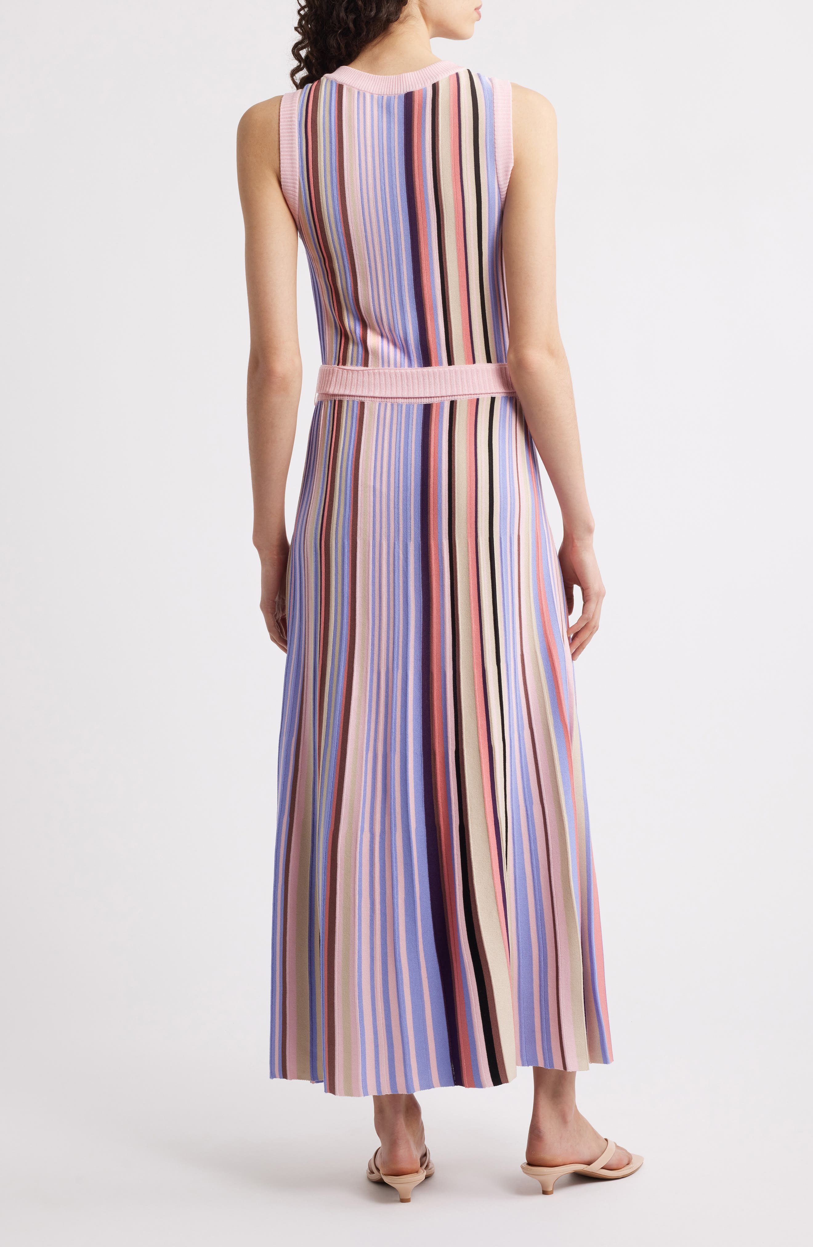 Modern Fit Sleeveless Rib Knit Dress - image 4