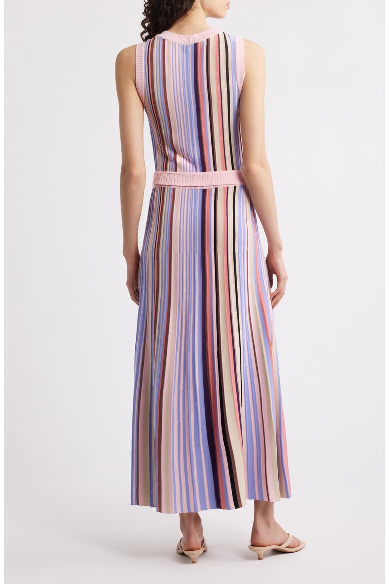 Modern Fit Sleeveless Rib Knit Dress, Alternate, color, VIOLA/MULTI