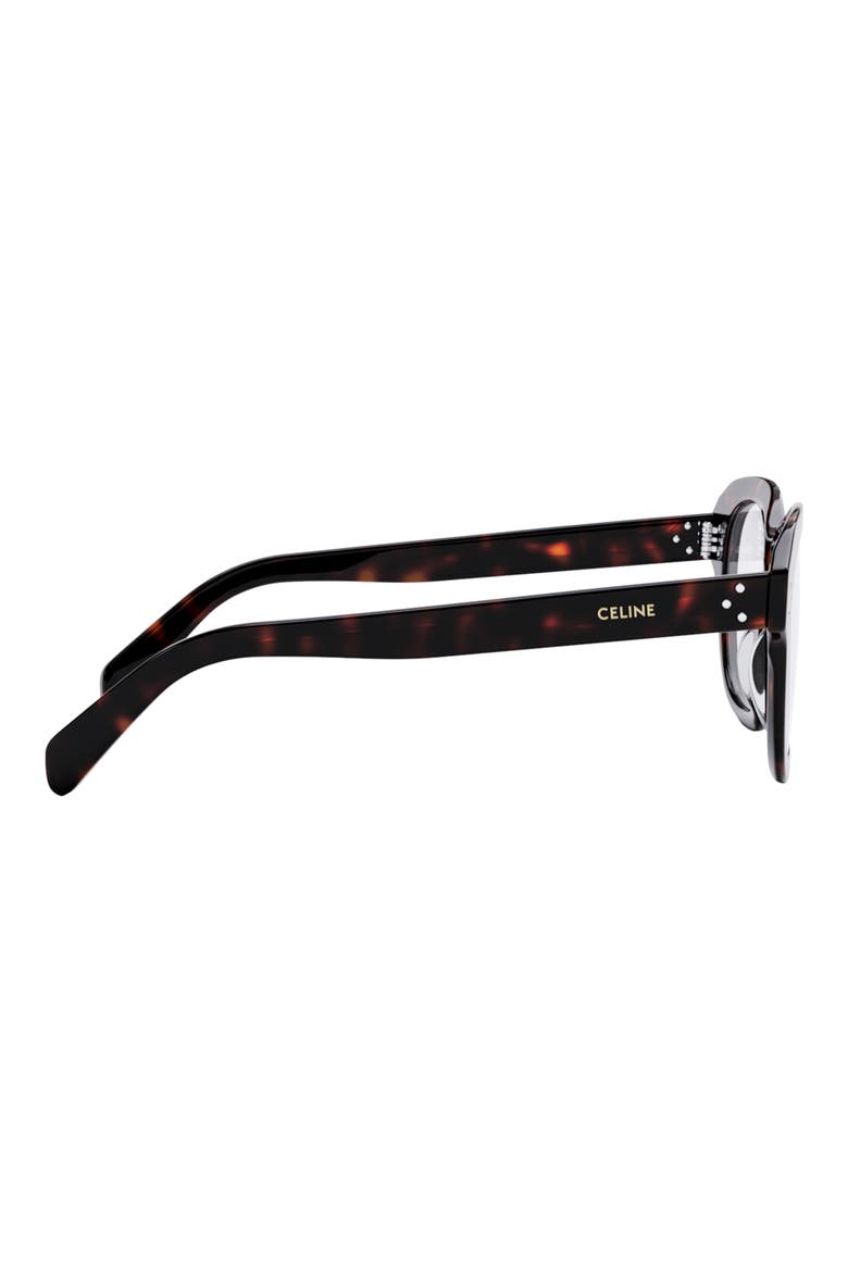 Bold 3 Dots 50mm Butterfly Optical Glasses, Alternate, color, DARK HAVANA