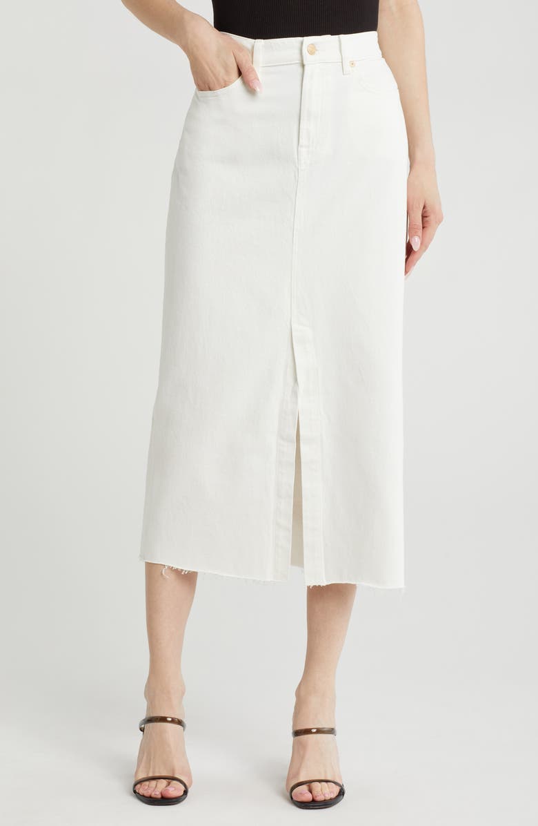 7 For All Mankind Kellie Denim Maxi Skirt, Main, color,