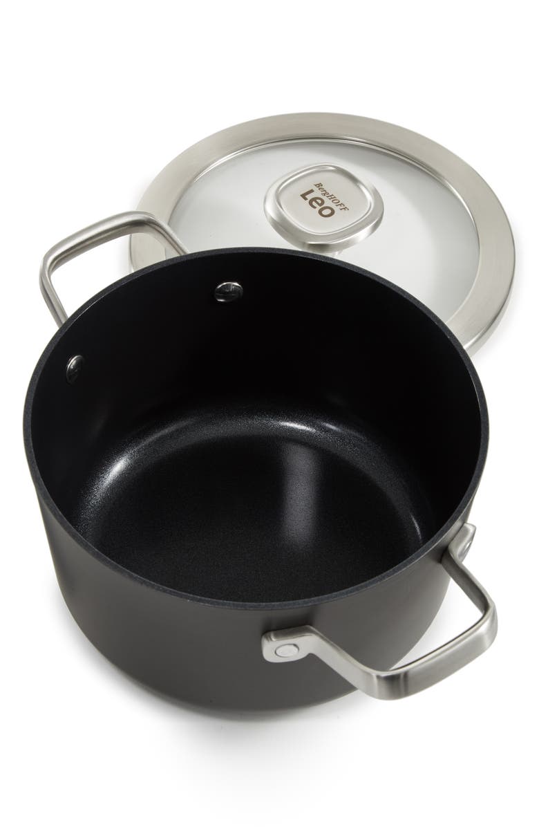 BergHOFF Leo Graphite 8-Quart Stock Pot, Alternate, color, Black