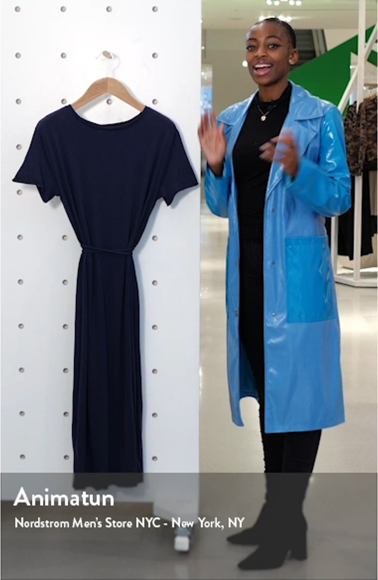 Tie Waist T-Shirt Midi Dress, sales video thumbnail