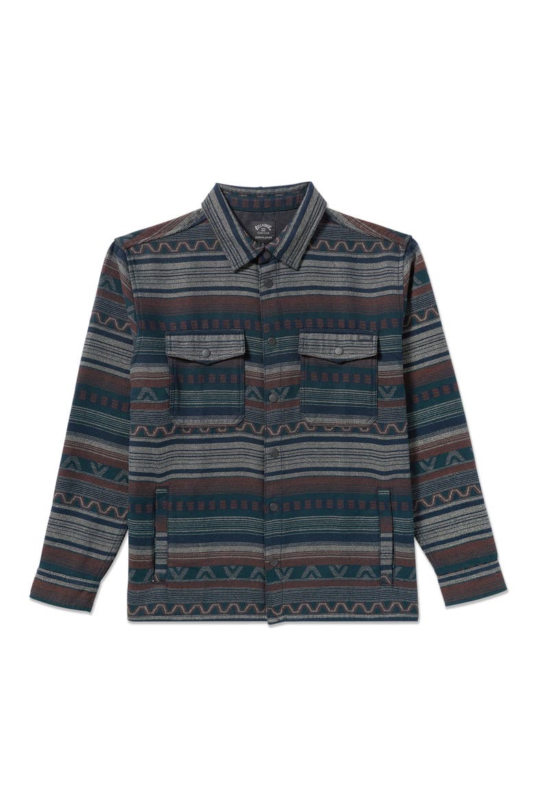 Lodge Jacquard Snap Front Shirt, Alternate, color, CHINO