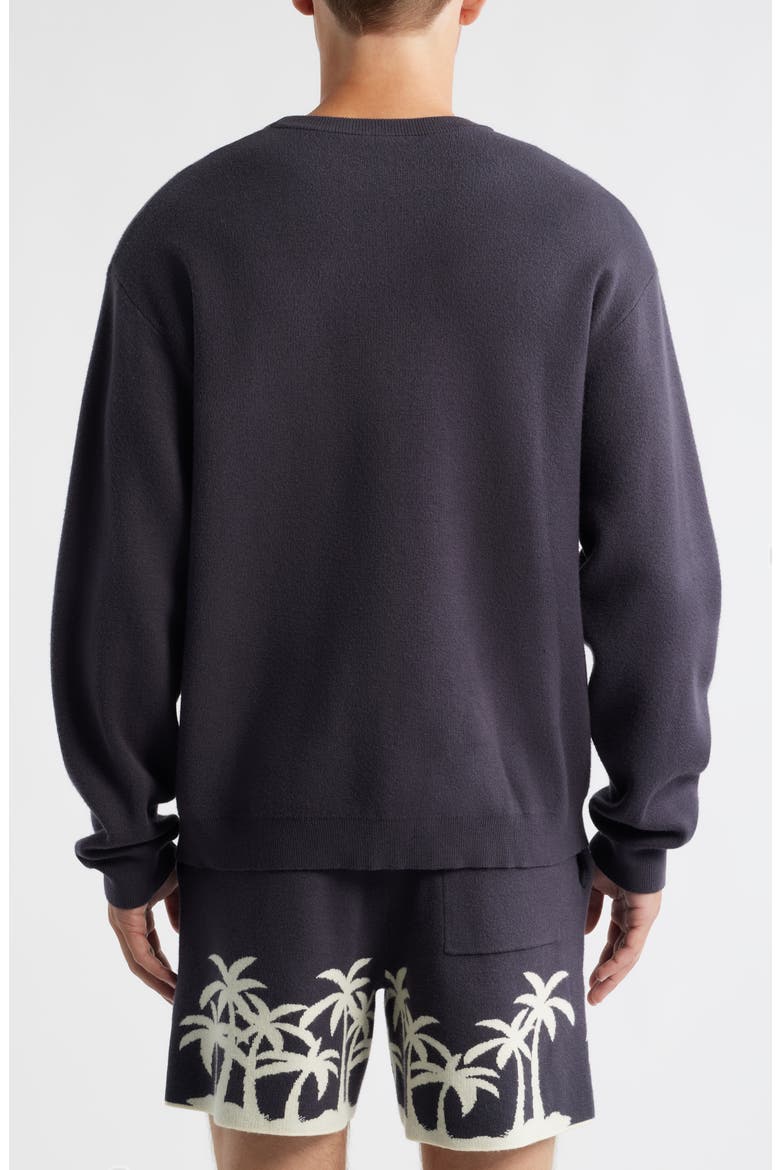 Palm Beach Knit Crewneck Sweater, Alternate, color, GREY
