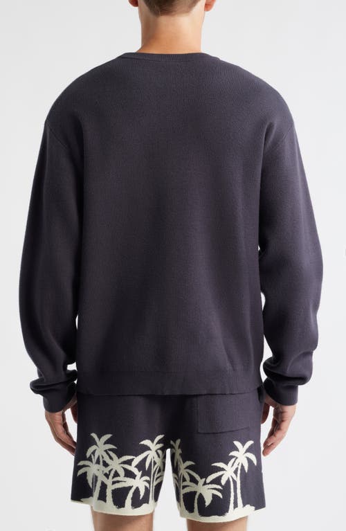 Mavrans Palm Beach Knit Crewneck Sweater In Blue