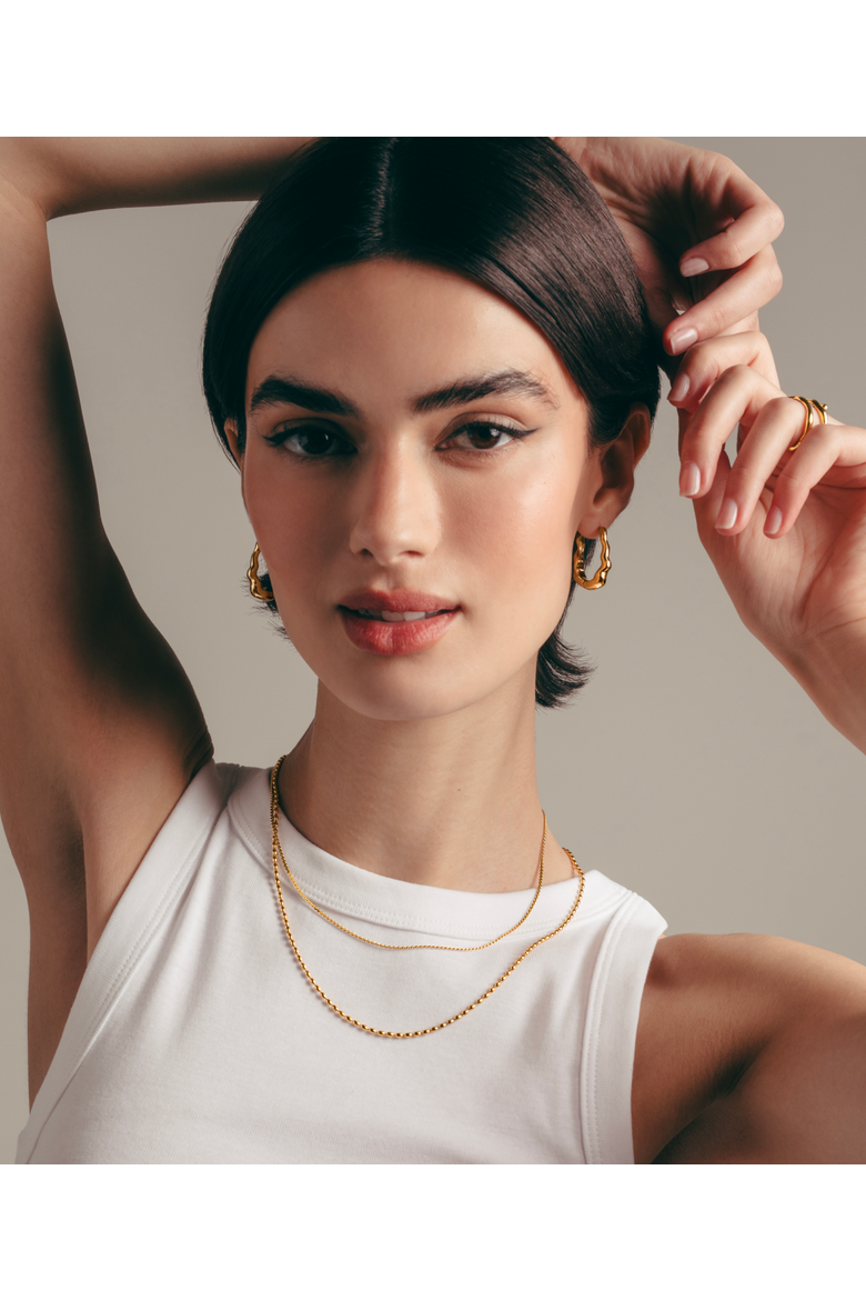 Dazzling Long Earrings, Alternate, color, Gold
