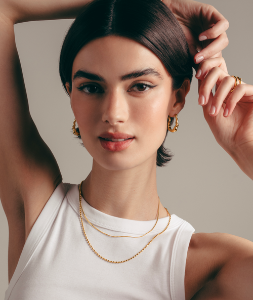 Hey Harper Dazzling Long Earrings In Gold