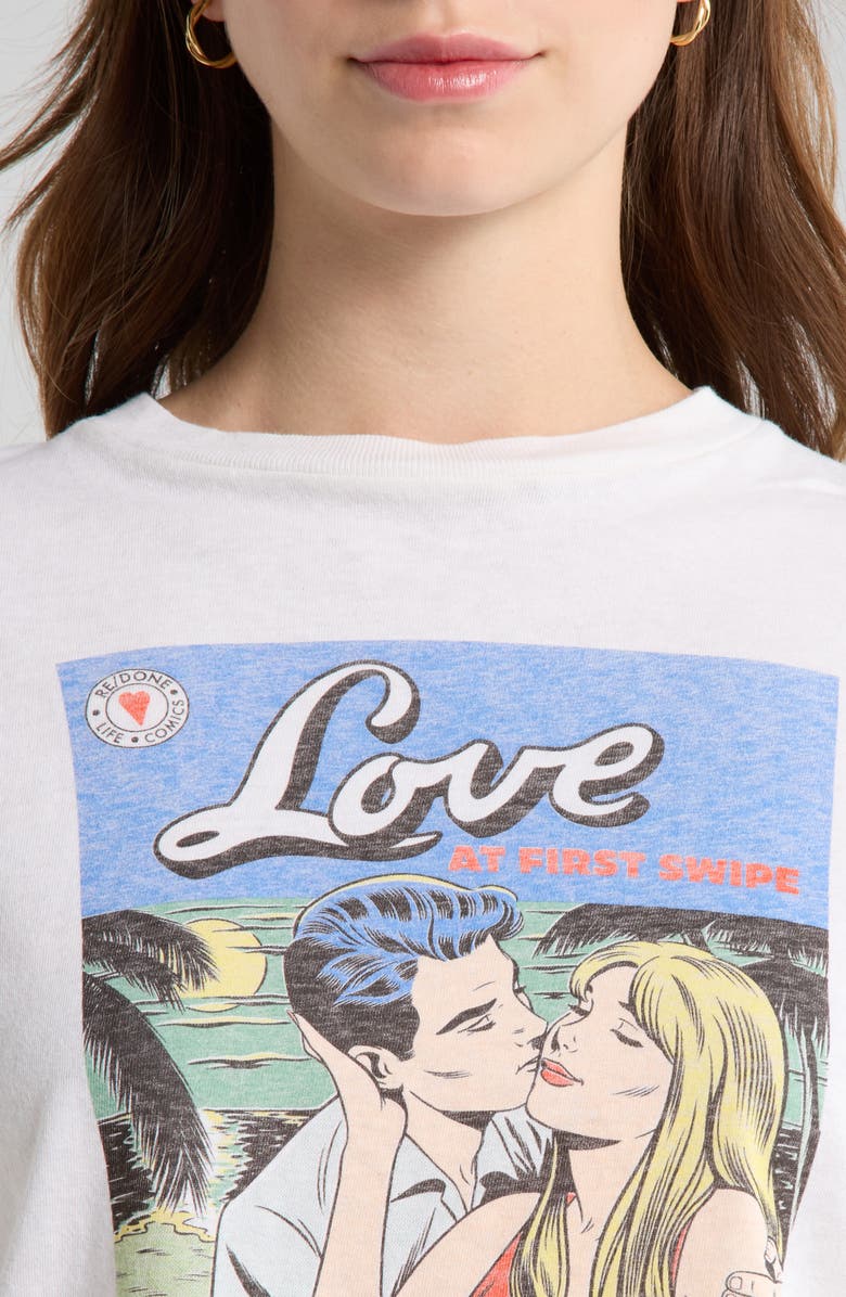 Re/Done Classic Swipe Graphic T-Shirt, Alternate, color, Vintagewhite