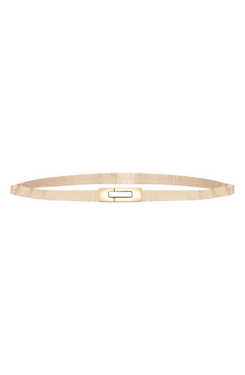Skinny Metal Mesh Belt