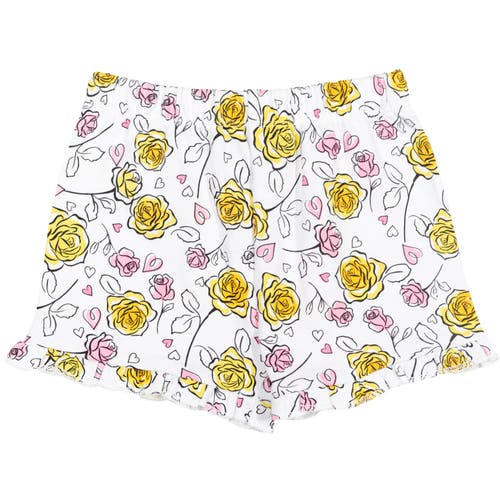 Disney Princess T-shirt & French Terry Shorts Set In Yellow
