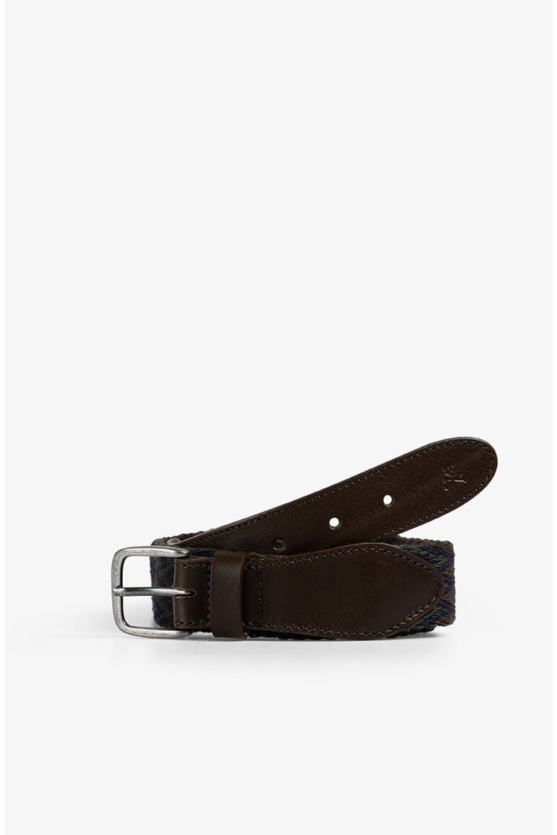 Stripes Zigzag Belt, Main, color, Brown