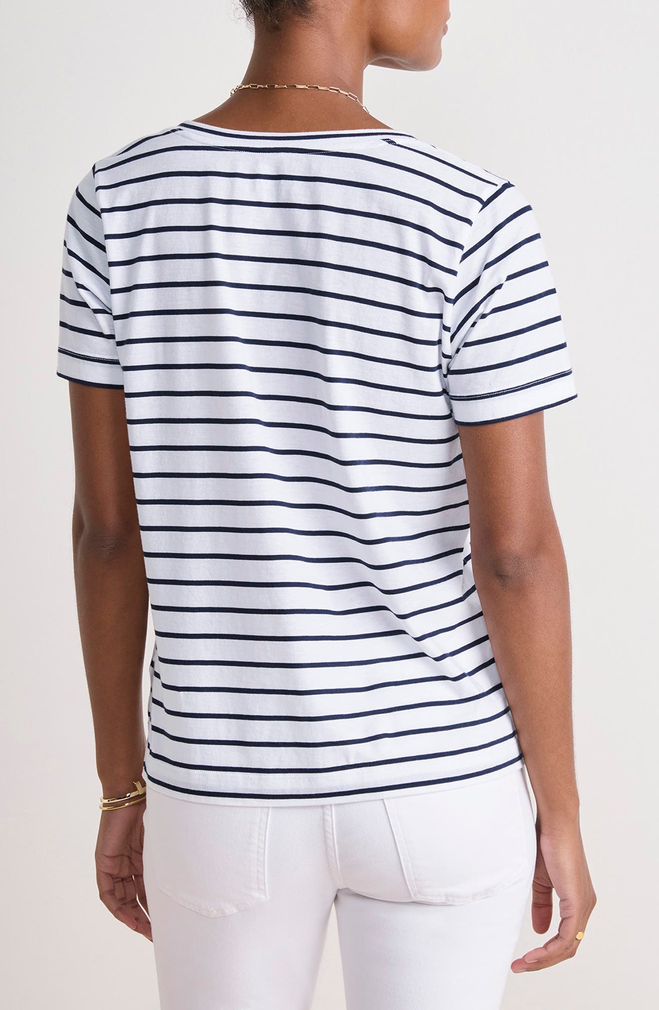 V-Neck Cotton T-Shirt - image 2