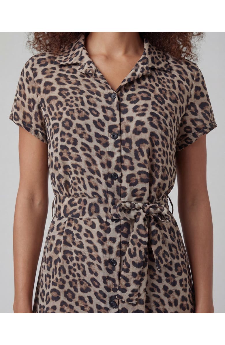 Lords of Harlech Leopard Womens Shirt Dress, Alternate, color, Leopard Brown