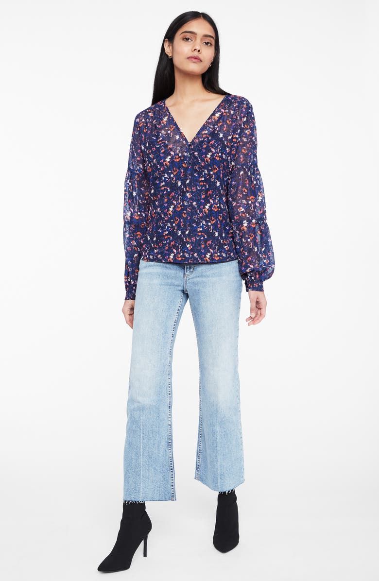 Parker Renna Print Blouse, Alternate, color, 