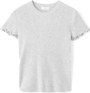 MANGO TEEN Short Sleeve Rib Top