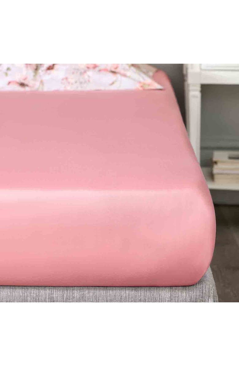 Togas Henrietta Fitted Sheet, Main, color, Pink
