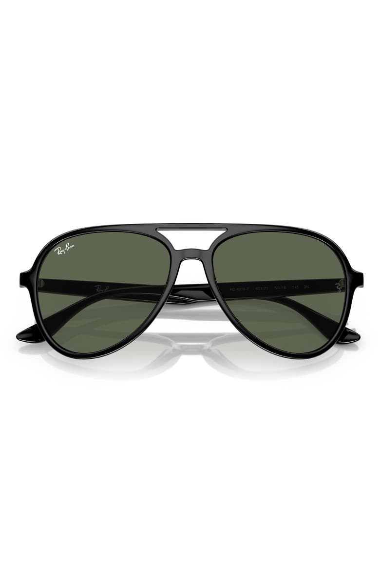 Ray-Ban 57mm Pilot Sunglasses, Alternate, color, 