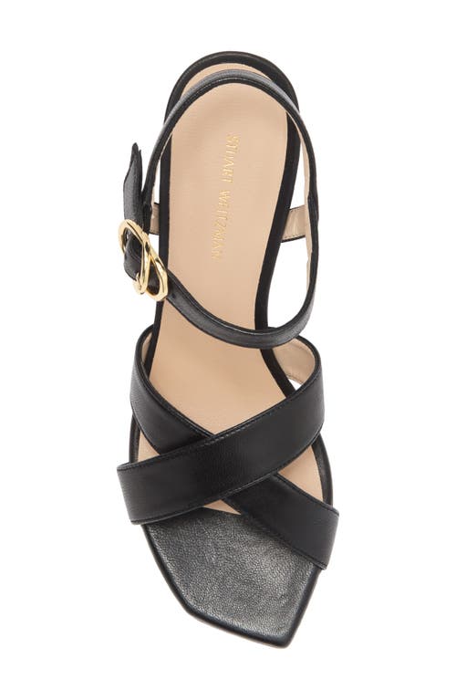Stuart Weitzman Woman Sandals Black Size 7.5 Leather In Black