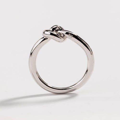 Hollywood Sensation Love Knot Ring Commitment Ring In Silver