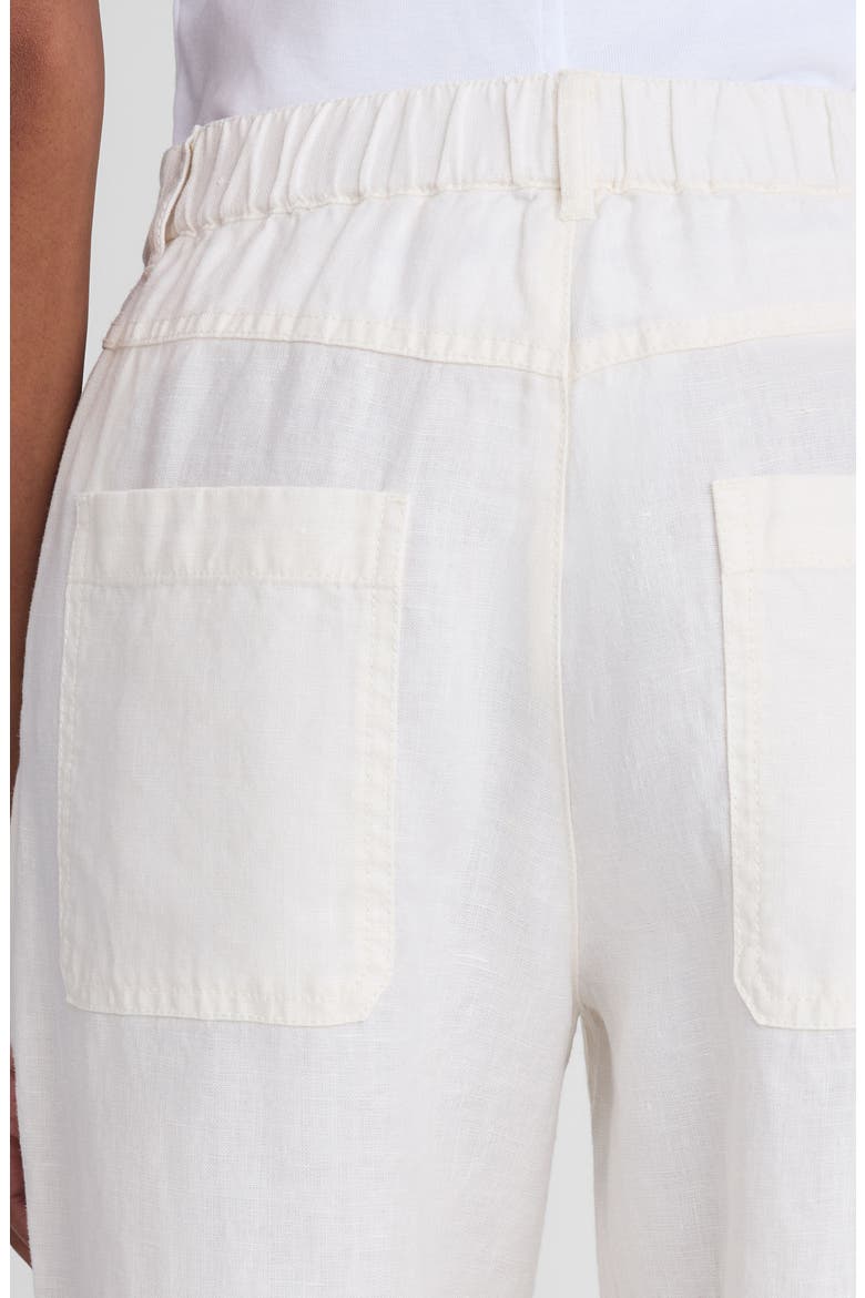 The Zoe Relaxed Straight Pants in 100% Linen, Alternate, color, IVORY LINEN