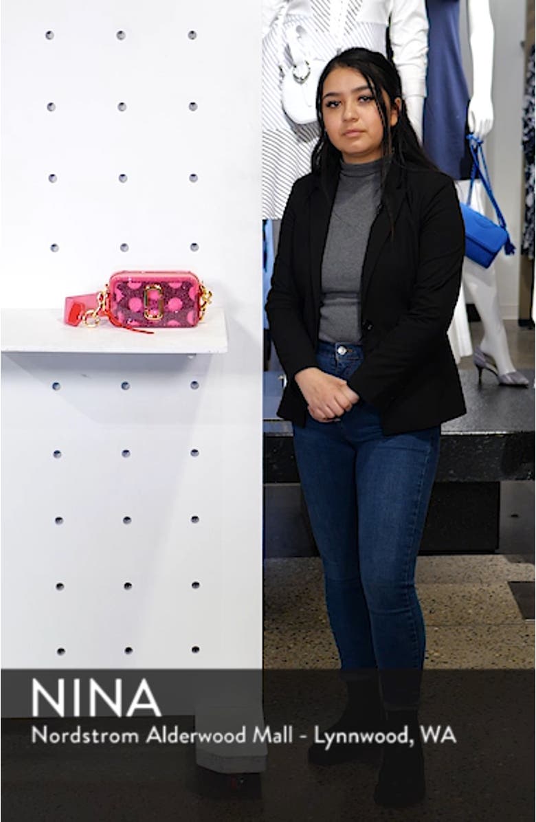 MARC JACOBS The Jelly Glitter Snapshot Crossbody Bag, sales video thumbnail