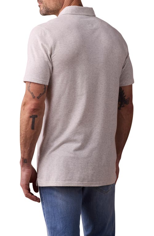 The Normal Brand Active Puremeso Everyday Pocket Polo In Stone