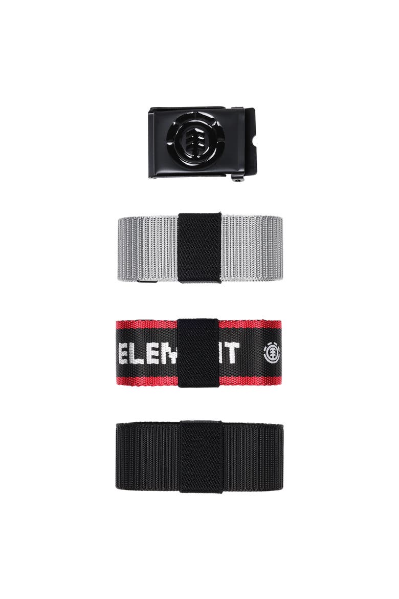 Beyond 2.0 + Logo Web Belts 3-Pack, Alternate, color, BLACK/GREY