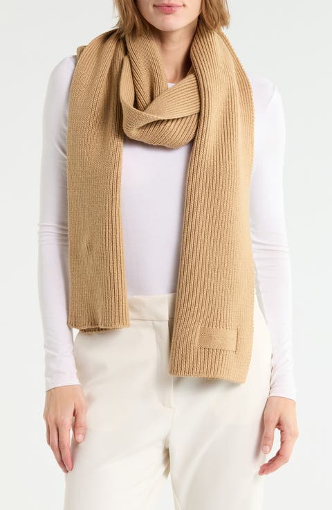 Wool Ribbed Scarf