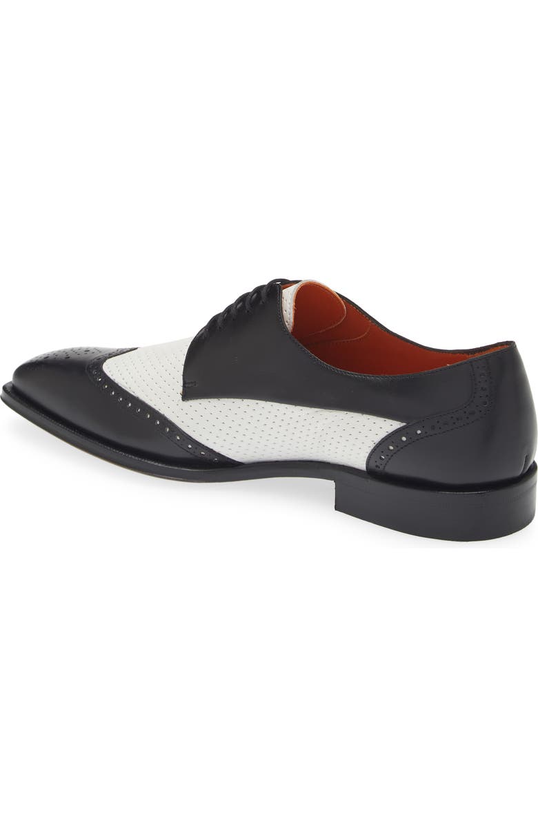 Mezlan Tuxedo Saddle Shoe, Alternate, color,