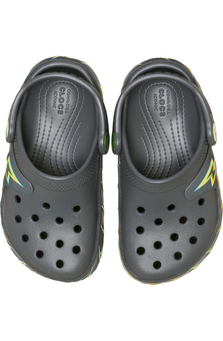 CROCS Kids' Classic Bot Light-Up Clog, Alternate, color, Carbon