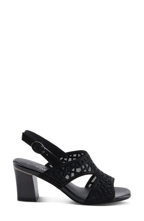 Azura By Spring Step Wisp Slingback Sandal In Black