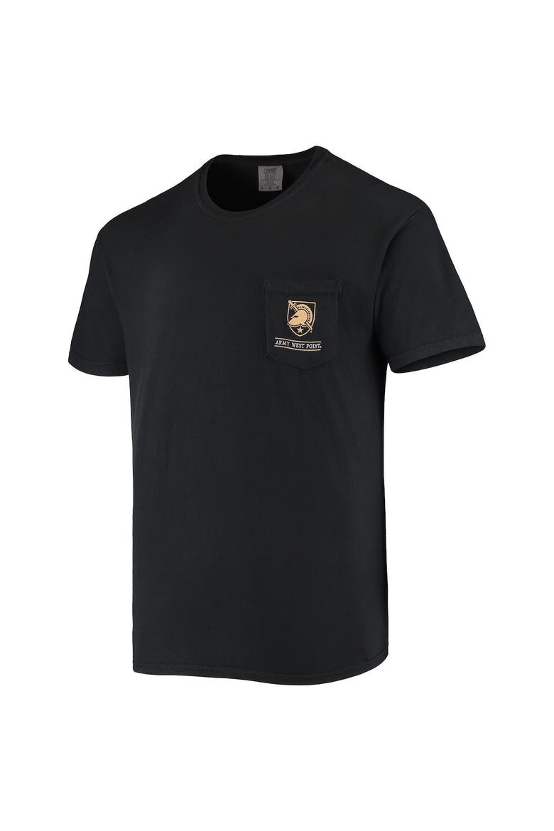 Men's Black Army Black Knights Circle Campus Scene T-Shirt, Alternate, color, Black