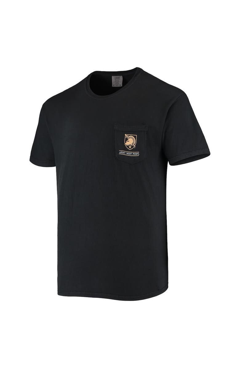 IMAGE ONE Men's Black Army Black Knights Circle Campus Scene T-Shirt, Alternate, color,