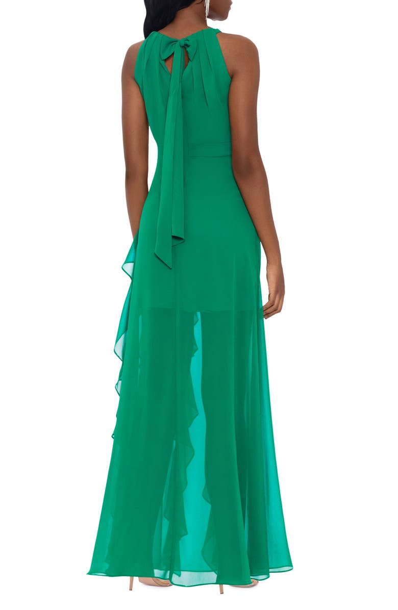 Betsy & Adam Ruffle Chiffon Gown, Alternate, color, 