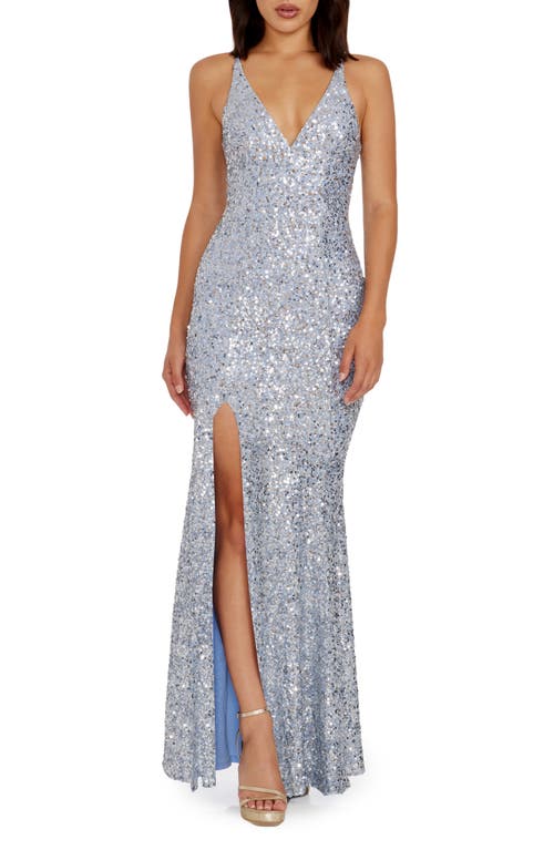 DRESS THE POPULATION DRESS THE POPULATION IRIS SEQUIN MERMAID GOWN