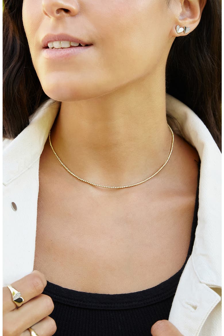 Bead Chain Necklace, Alternate, color, YELLOW GOLD