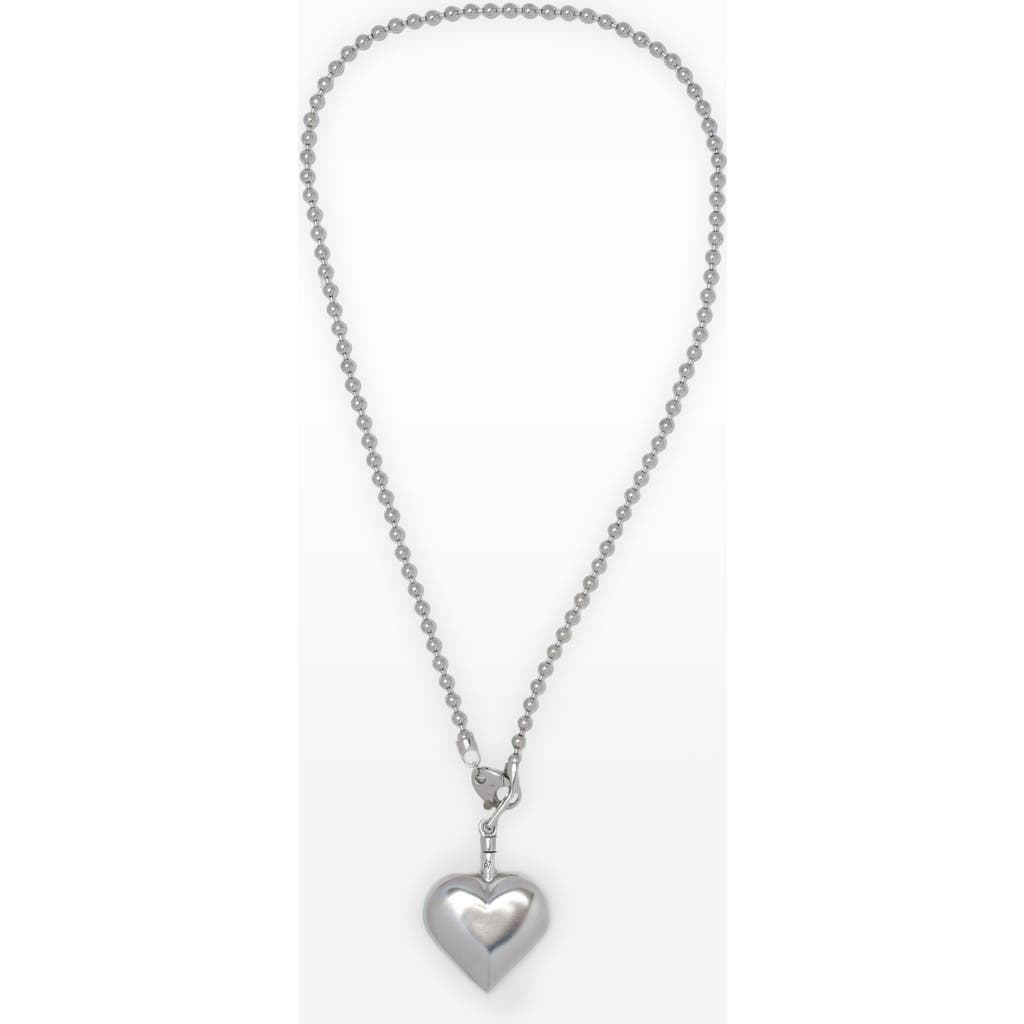 67jewelry Puffed Heart Necklace Ii In Silver