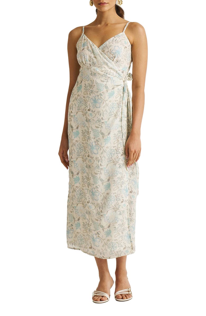 Reistor Strappy Wrap Dress, Main, color, Lily Love