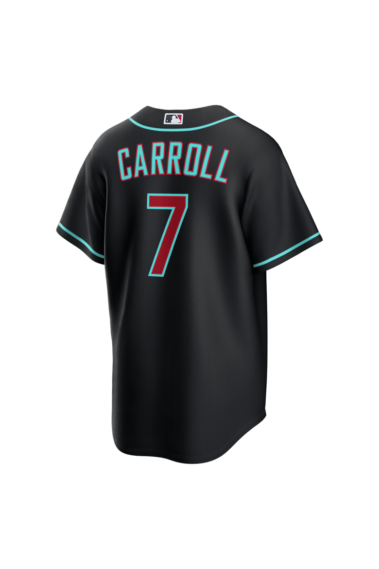 Men's Nike Corbin Carroll Black Arizona Diamondbacks Alternate Replica Jersey, Alternate, color, Black
